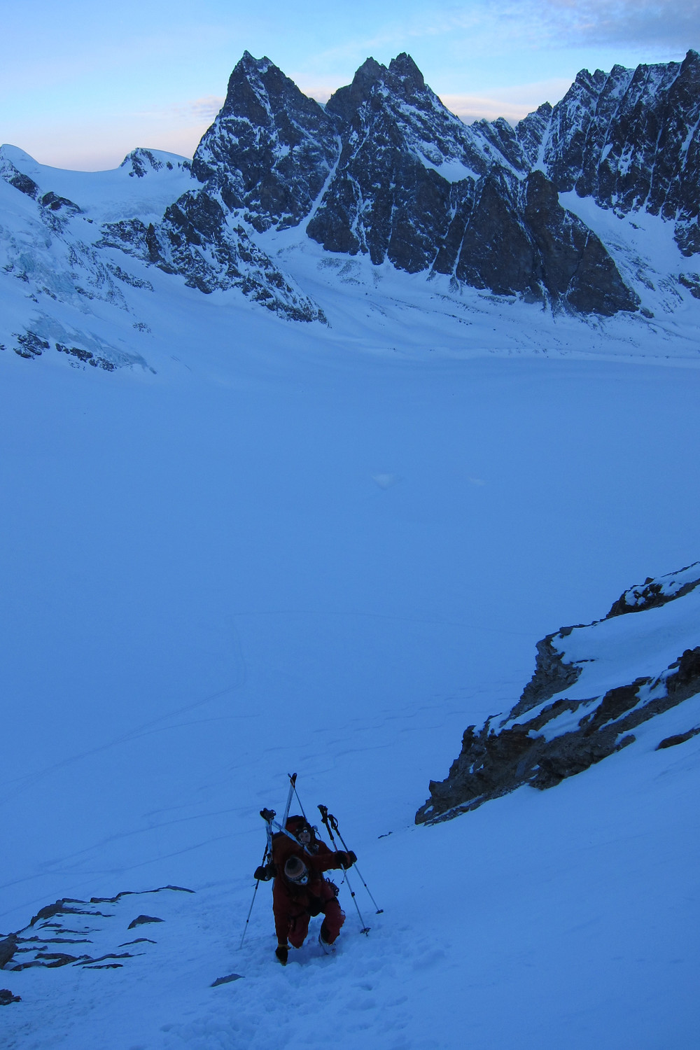 Montée au col du Mont brulé