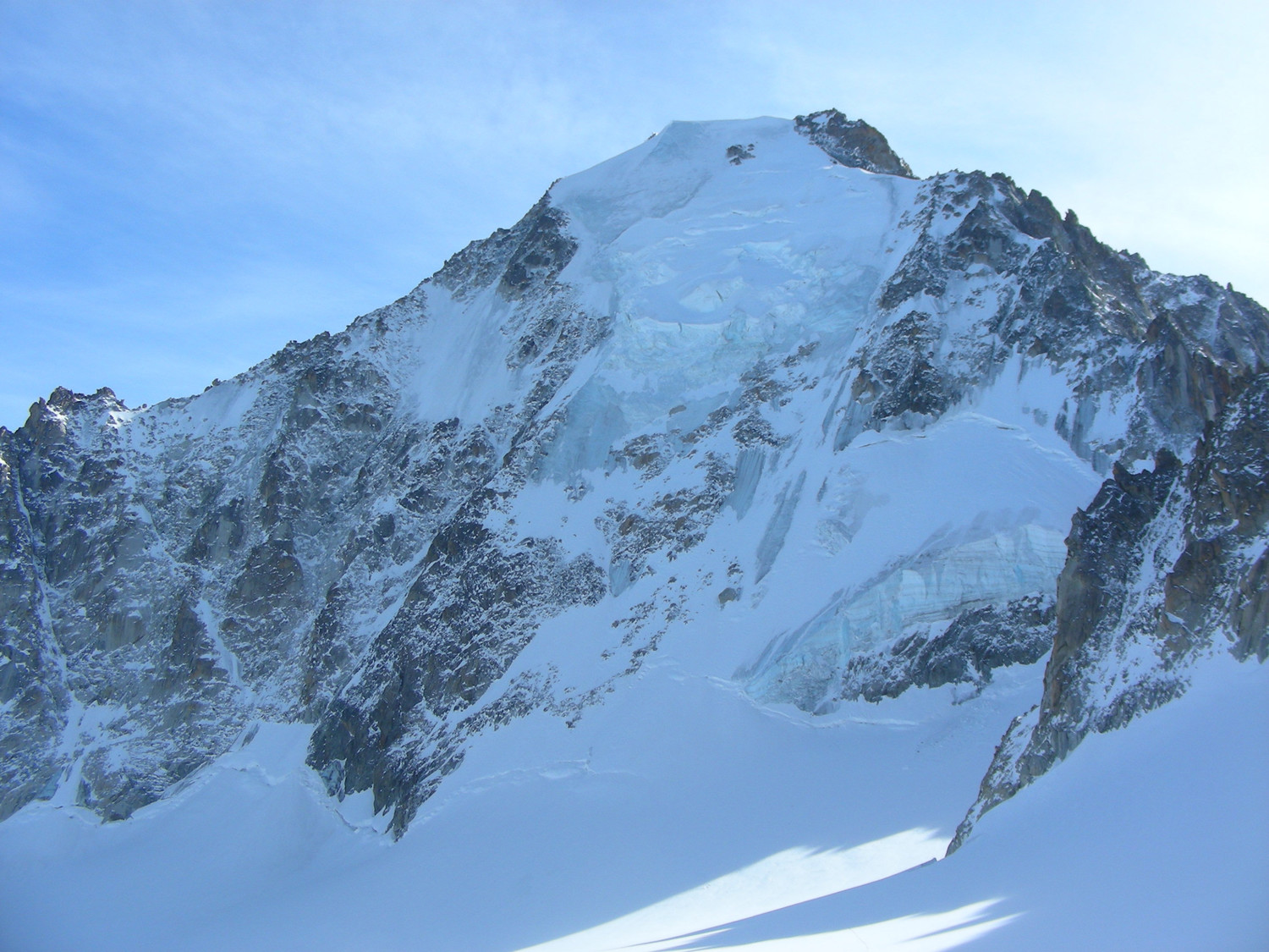 La face N de l'Aiguille d'Argentière