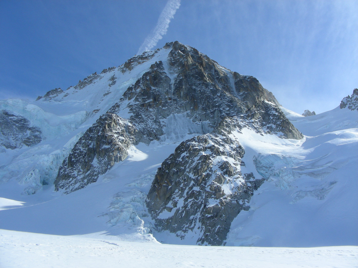 La face NW de l'Aiguille du Chardonnet