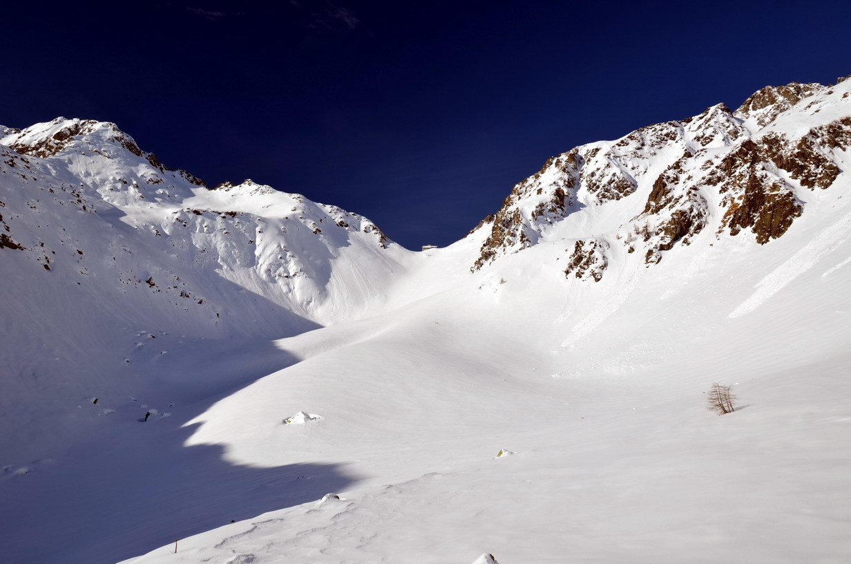 Intonsità alla Piana Grande, sotto l'Ospizio Sottile