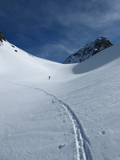 Traversée de Belledonne : col du Mouchillon