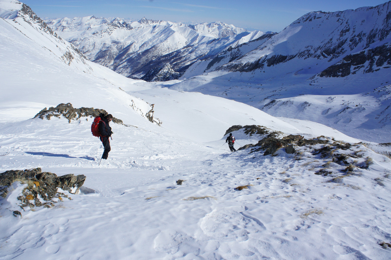 Descente du col de l'Eychassier