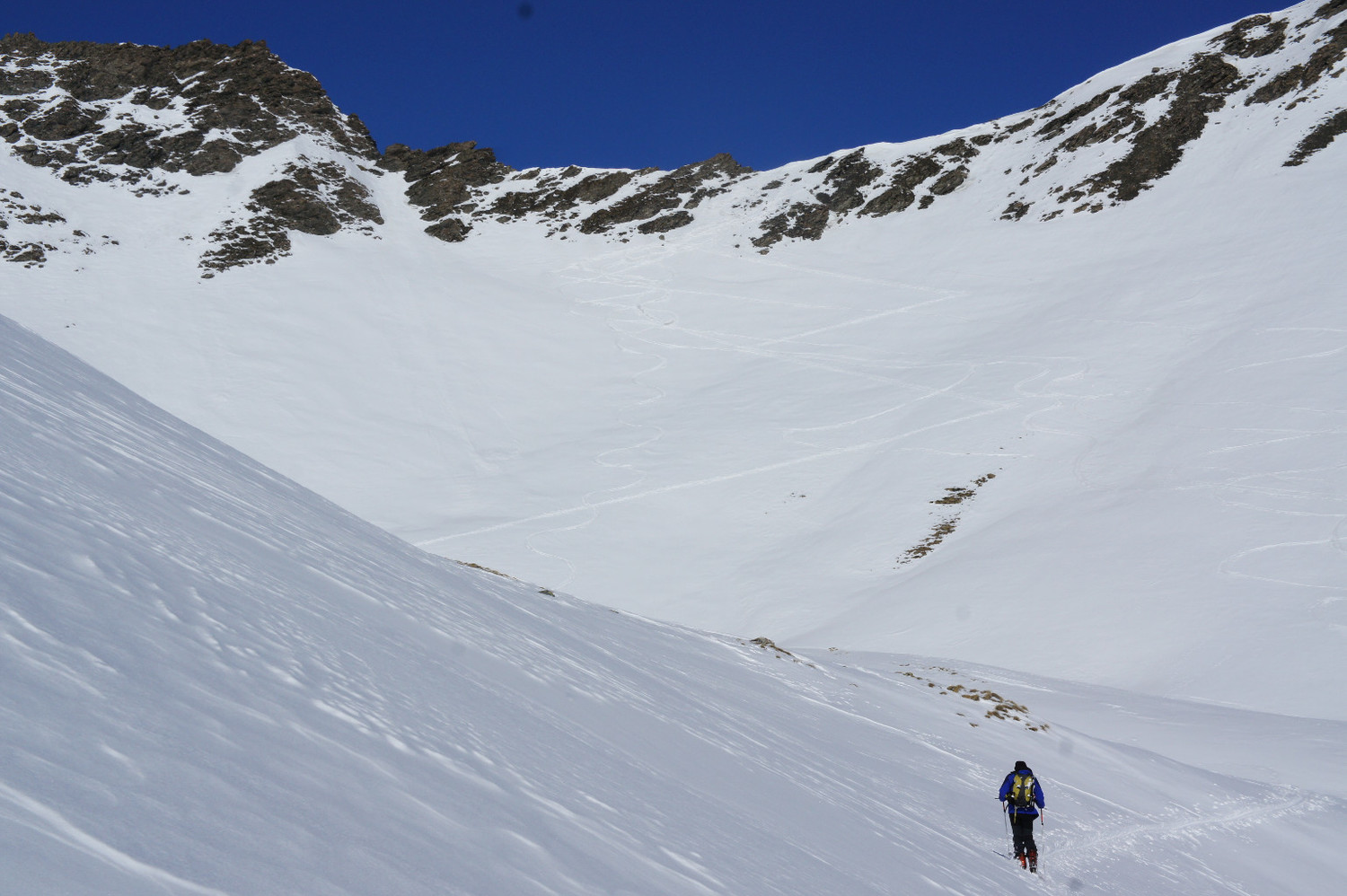 Montée au collu vers le vallon de Ségure