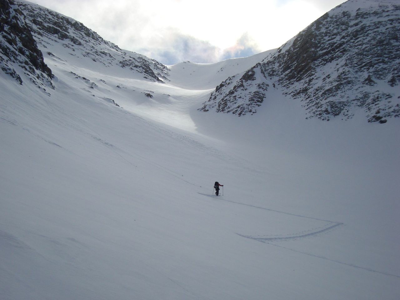 Nel canalone N del Faulhorn