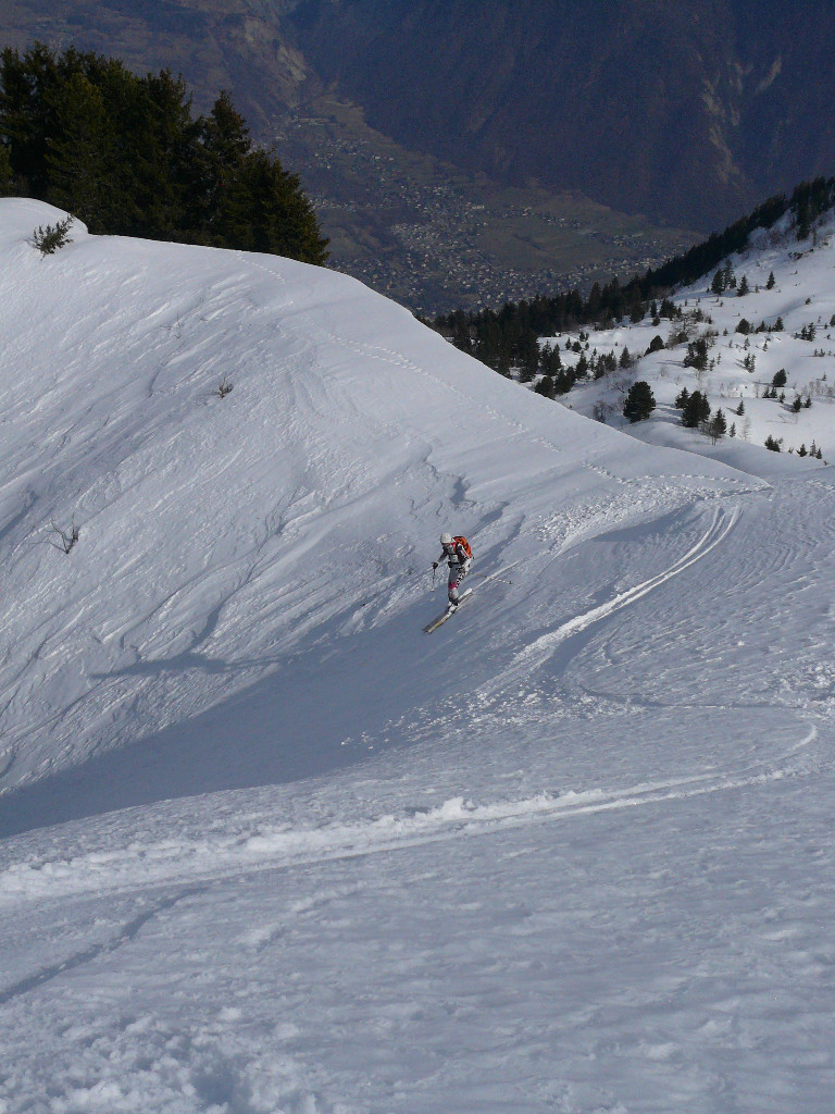 De la crête du Vallon nous basculons plein N.