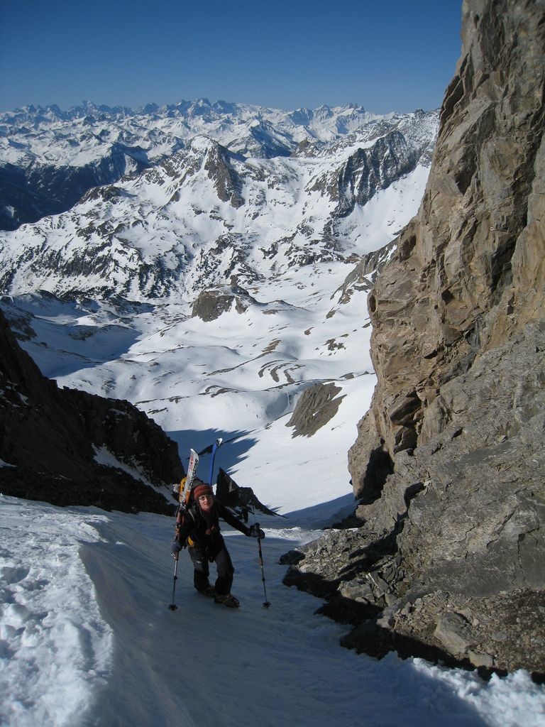 Sortie du couloir de la Lauza