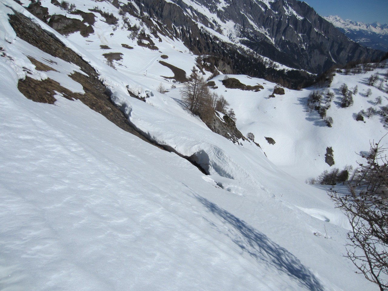 la reptation figée pour l'instant vers 2000m