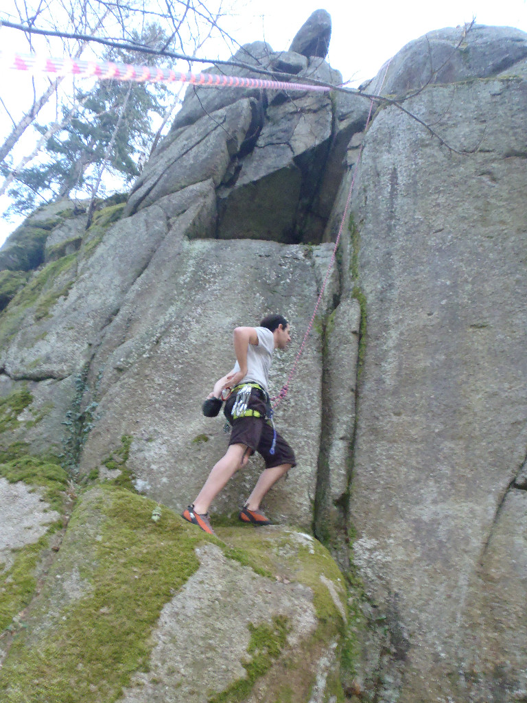 depart fissure puis surplomb
