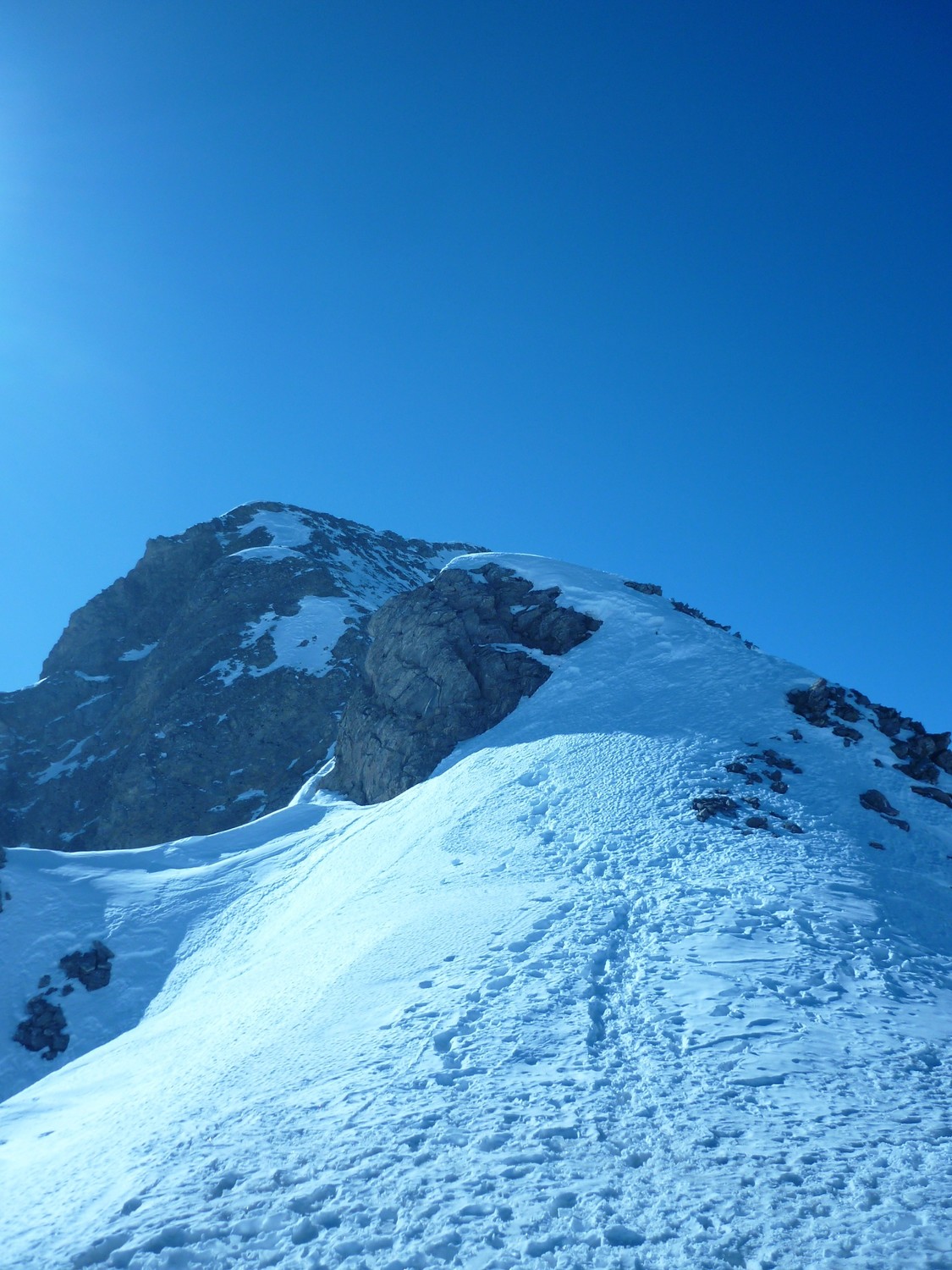 Début de l'arête finale