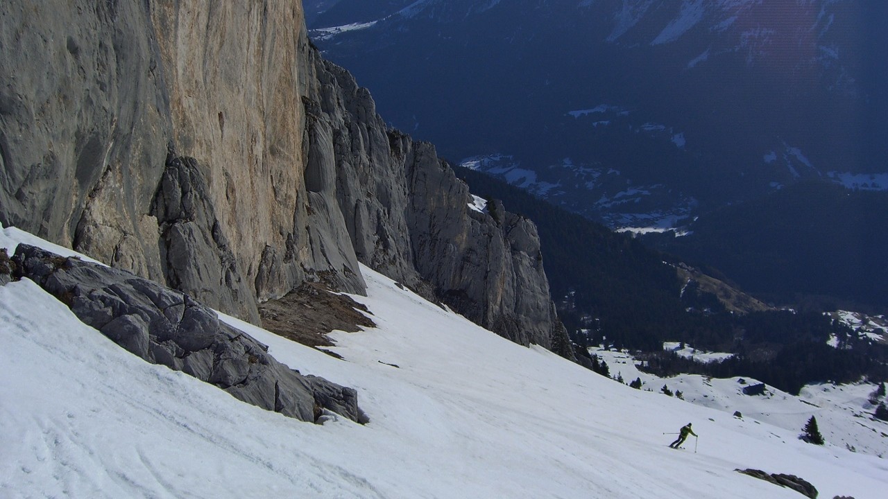 La tour du Bargy - Descente de la rampe