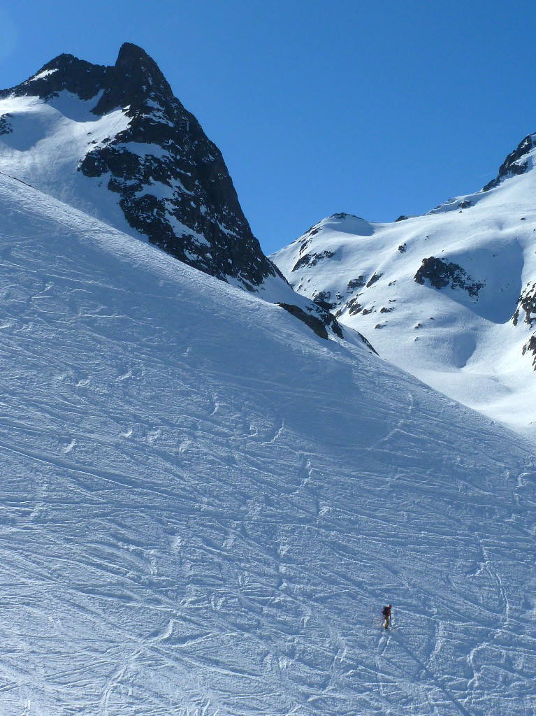 Jonction avec l'itinéraire du glacier du Mort