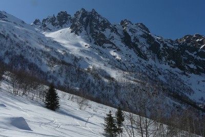 Pointes du Mouchillon, versant NE Pointes du Mouchillon, versant NE