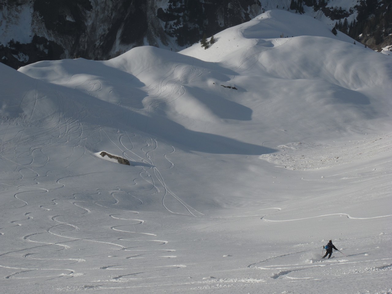 combe des Outans en fin de journée