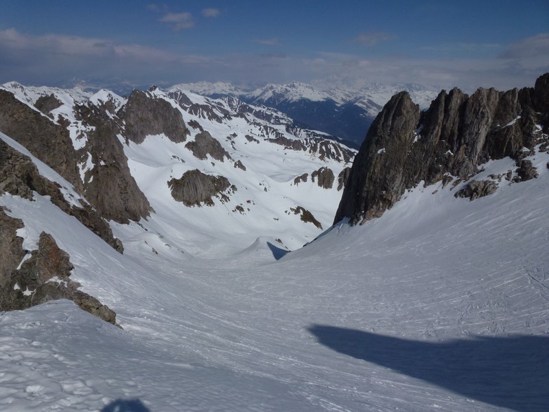 Au point 2740m, au pied de l'arête