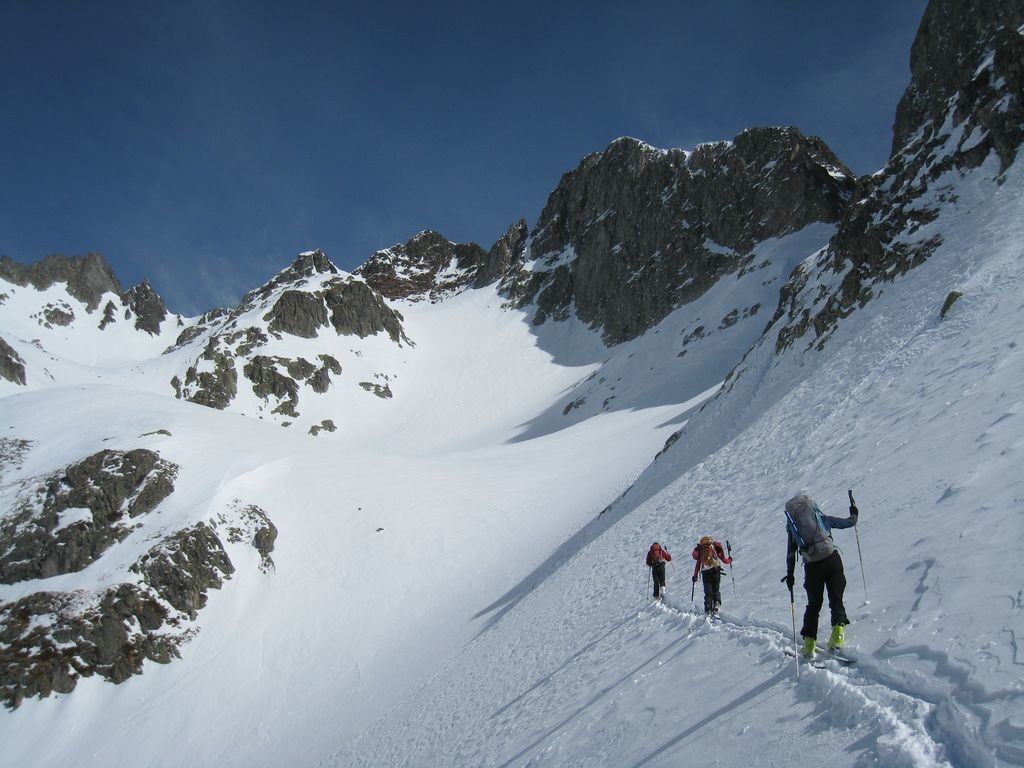 Traversée vers le col du Frêne
