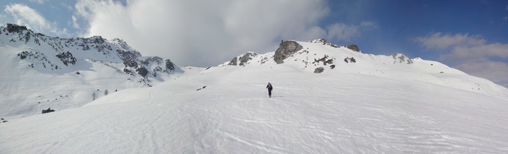 Remontée de la combe d'Orzival