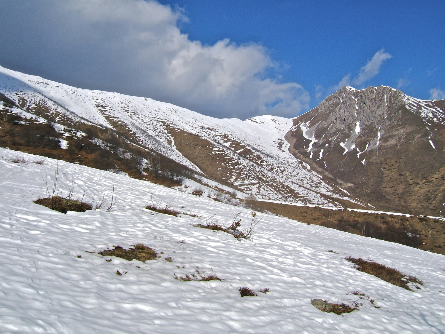 Pianard souffre du manque de neige, la partie basse ne passe pas.