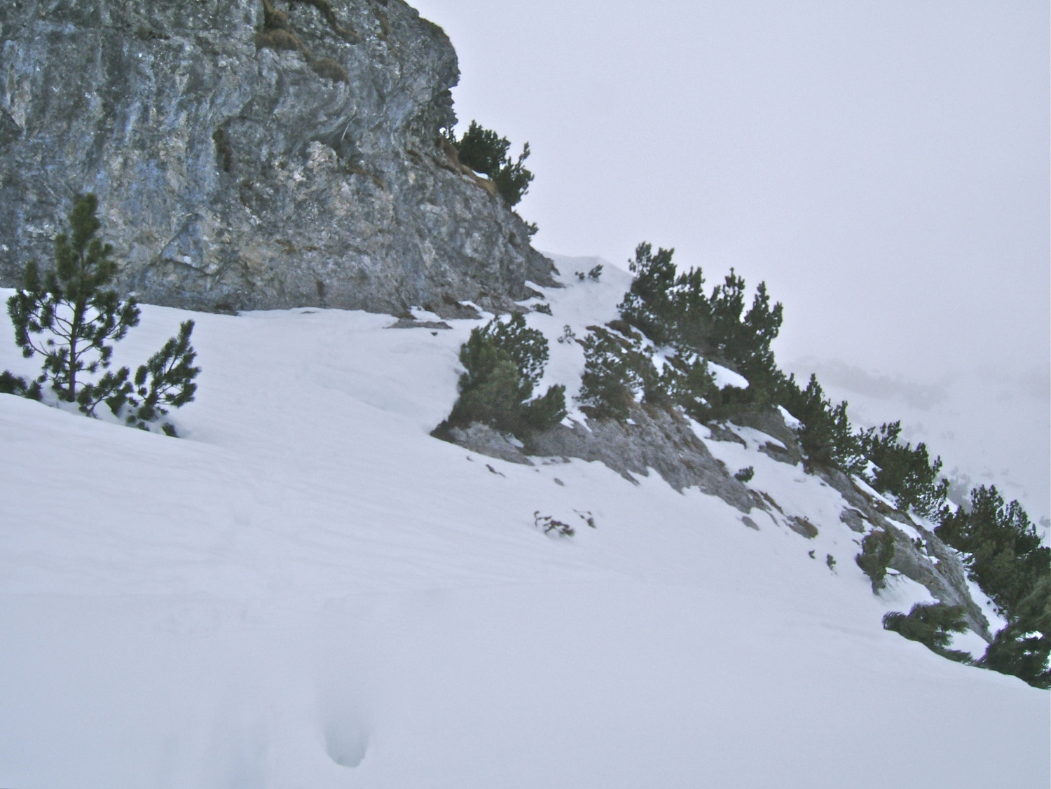 Passage délicat à la montée vers 2070m.