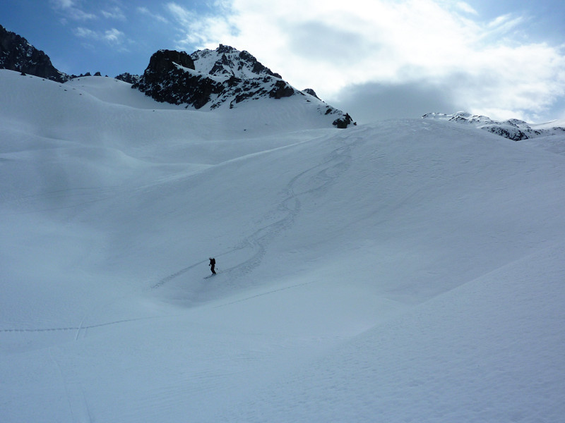En versant NW du Col de Sarvatan