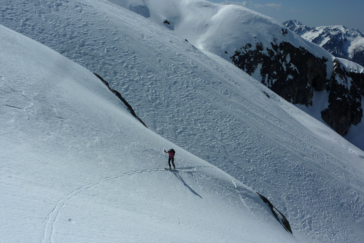 Dans la combe du Grand Jet