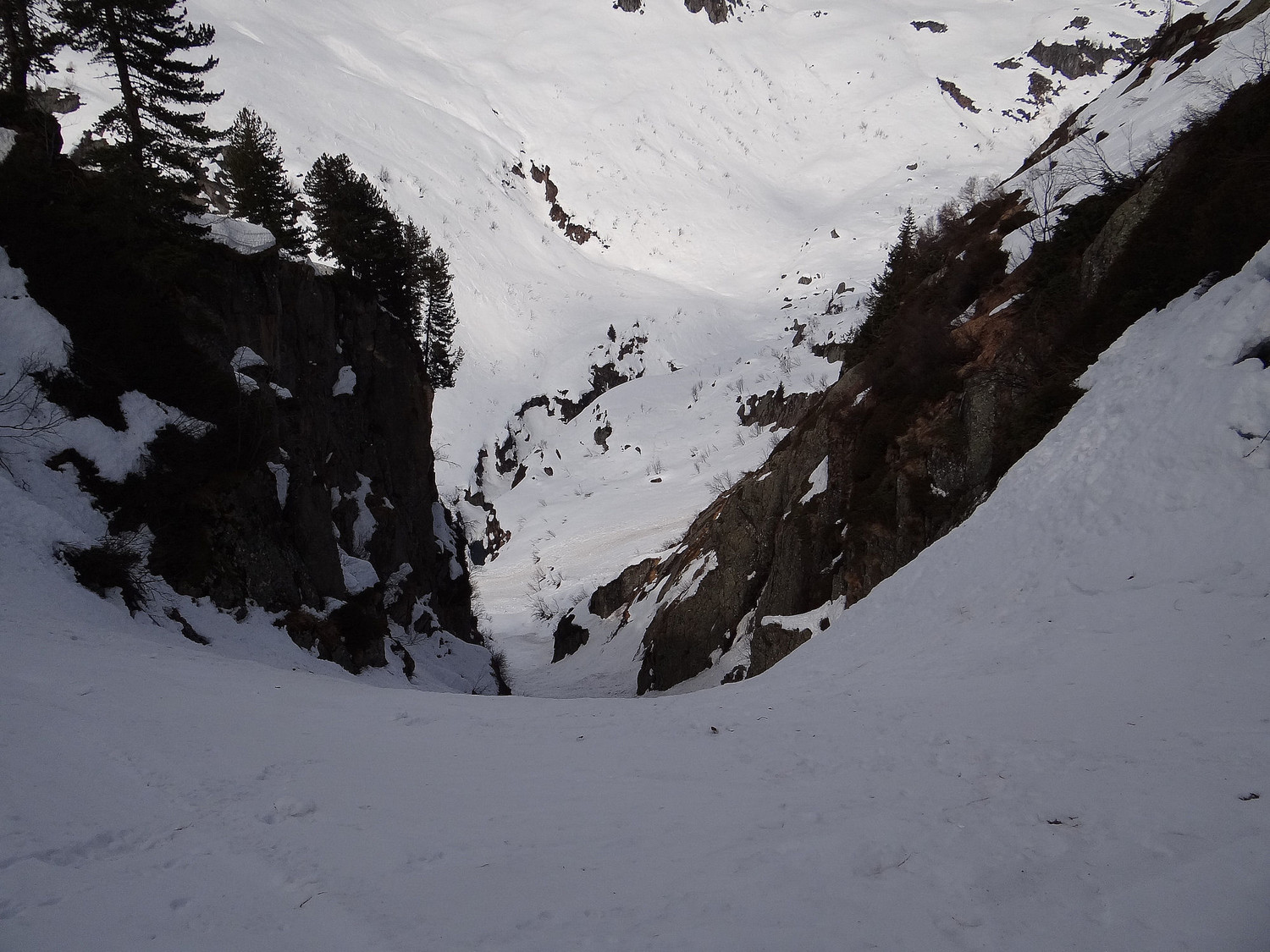 La gorge 2ème partie plus large et plus raide