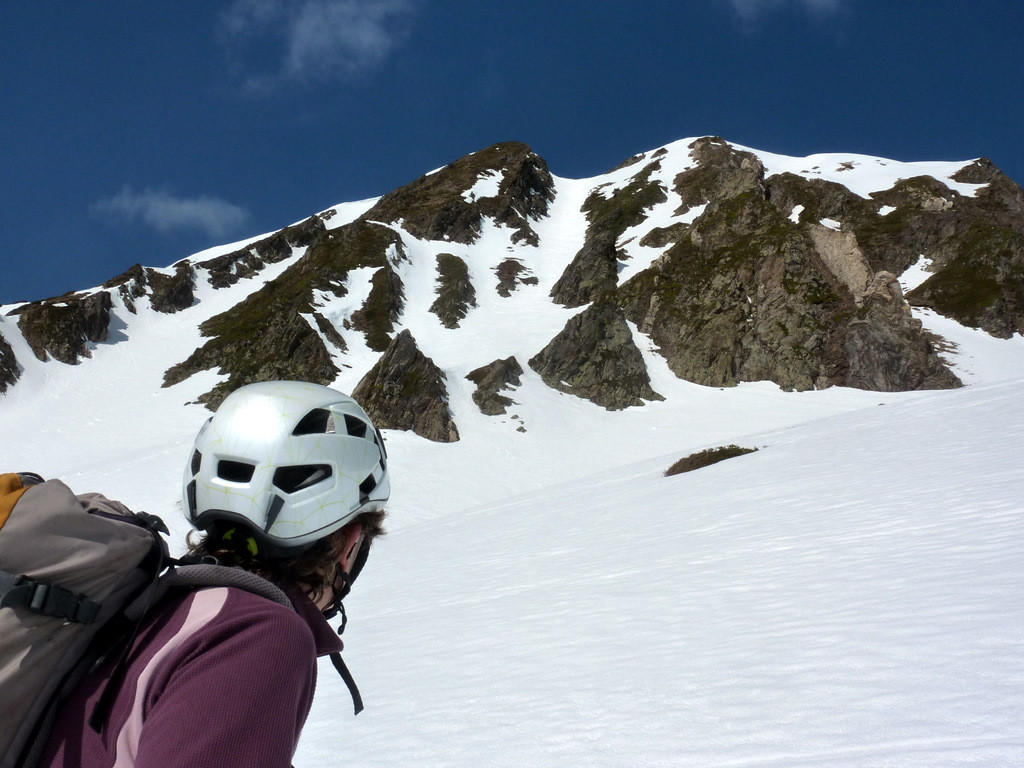 Au pied du couloir E de la Bonida