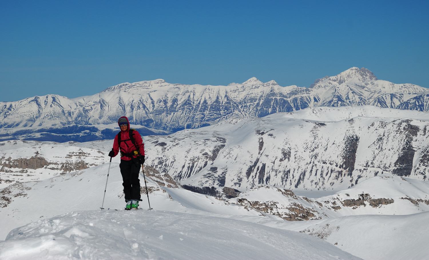 Arrivée au sommet du Velino (2487m, Abruzzes)