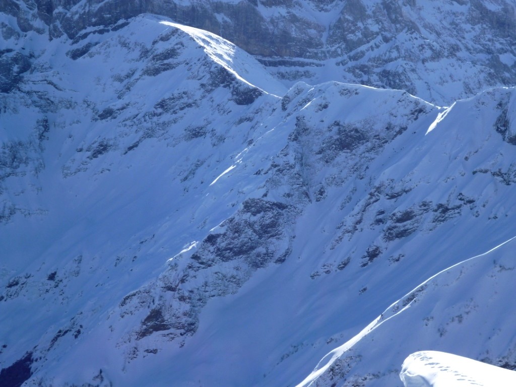 Face N de la Tête de Chalin et couloir de l'Envers du Dardeu