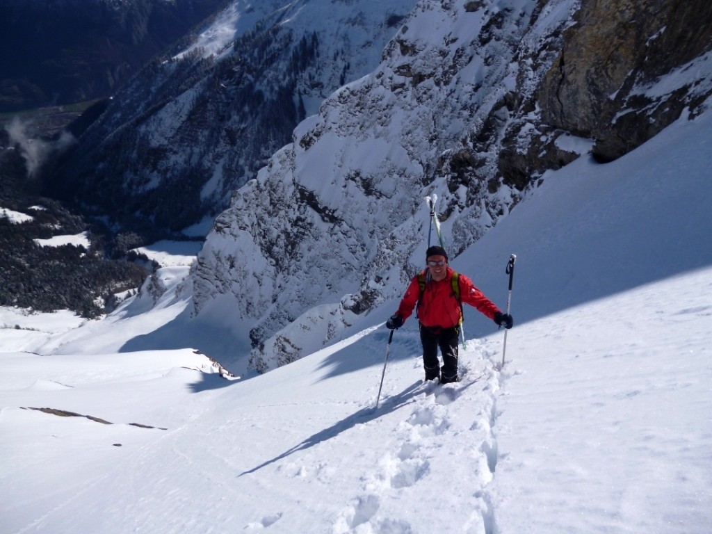Sortie au soleil dans le haut du couloir