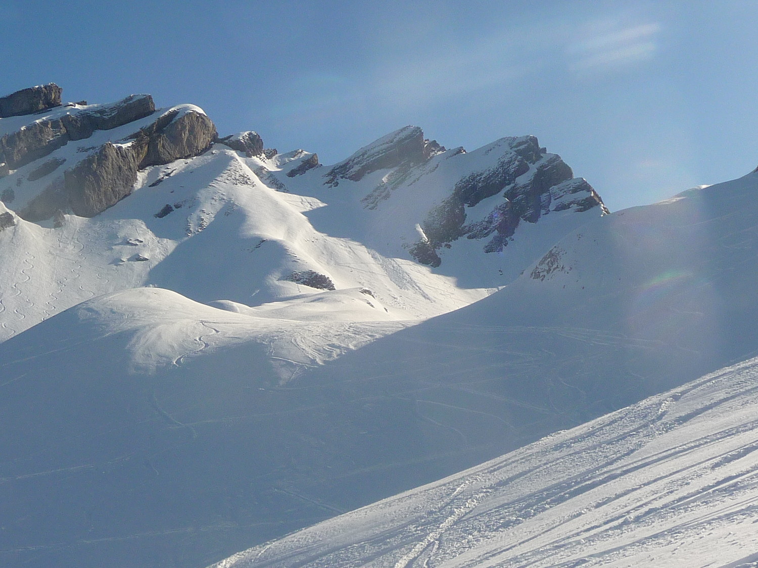 Montée 2 coulée sur la trace de montée au trou de la mouche