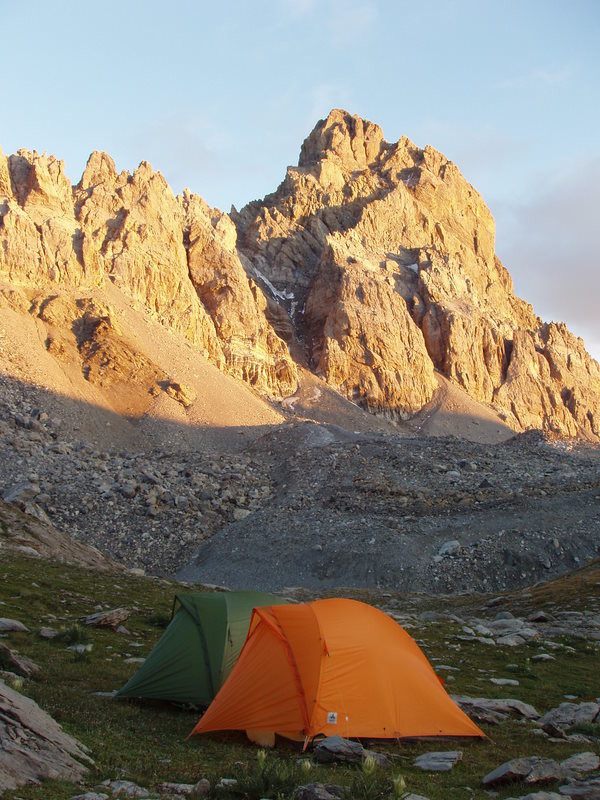 Brec de Chambeyron, bivouac.