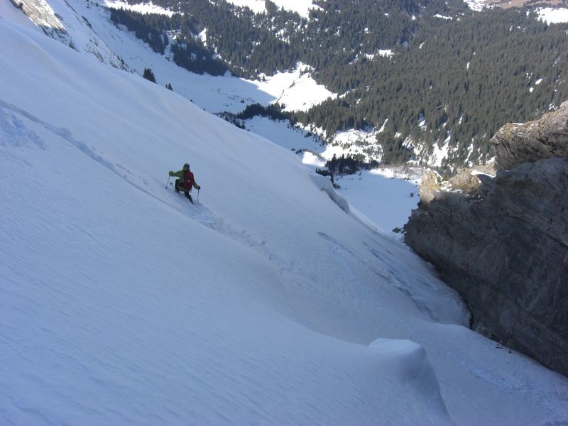 Le long de la côte.