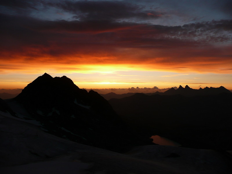 Pic Bayle, levé de soleil.