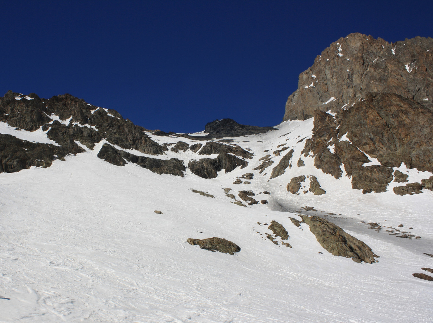 Le versant S du Col de la Lauze