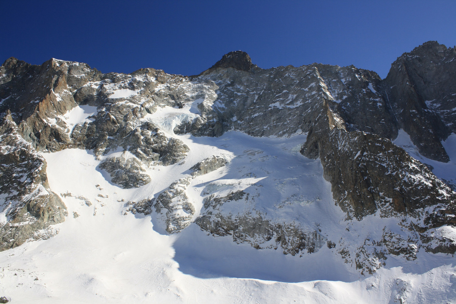 Les versants N glaciaires des Dôme de la Gandolière et Plaret