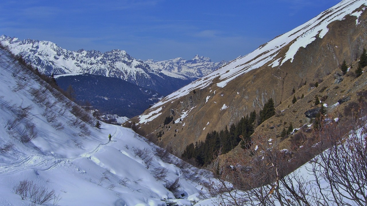 Combin de Boveire - retour par la route moyen moyen