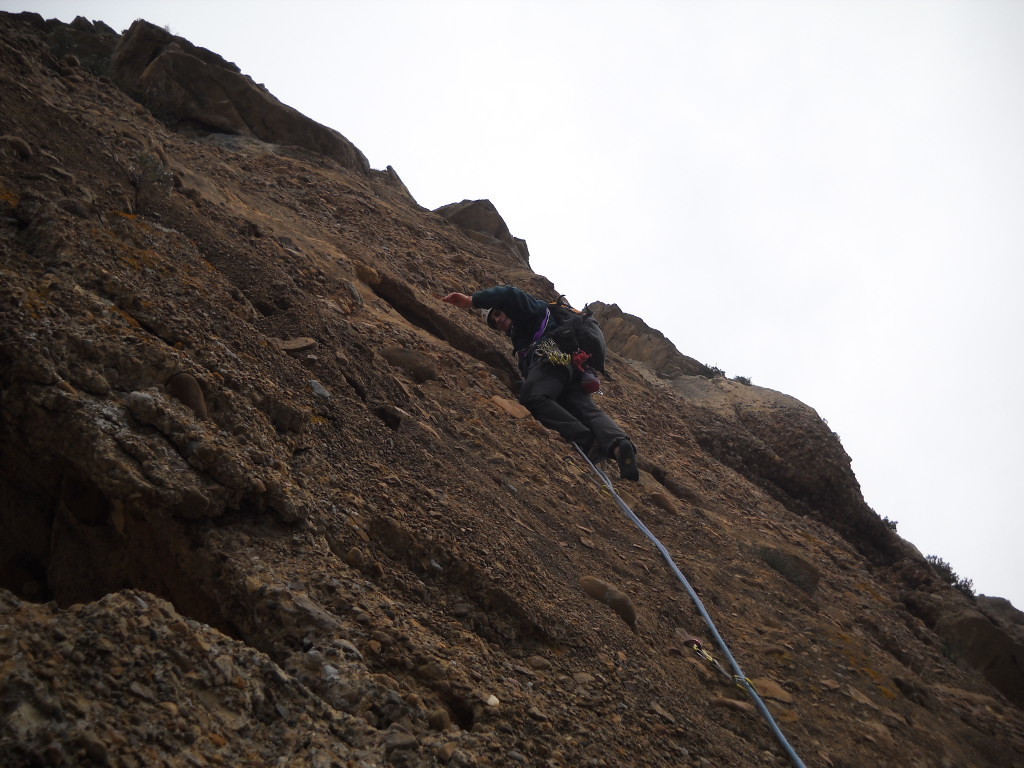 L6 Patrick sur du poudingue