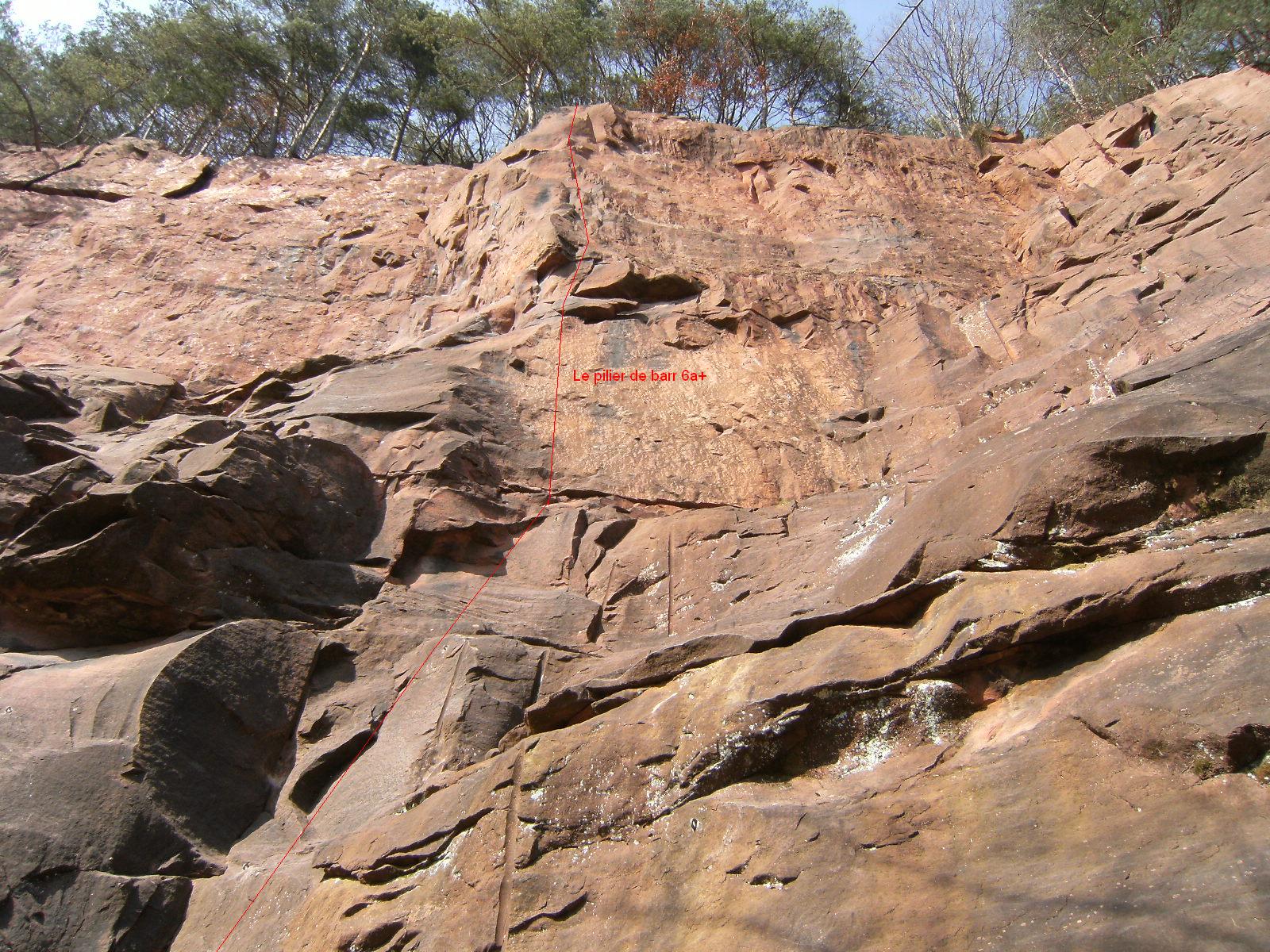 Le pilier de Barr 6a+ Klingenthal (67)