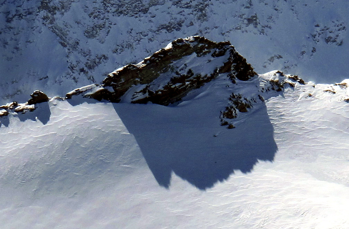Lorenzhorn 3048 m; particolare della vetta, versante Nord.
