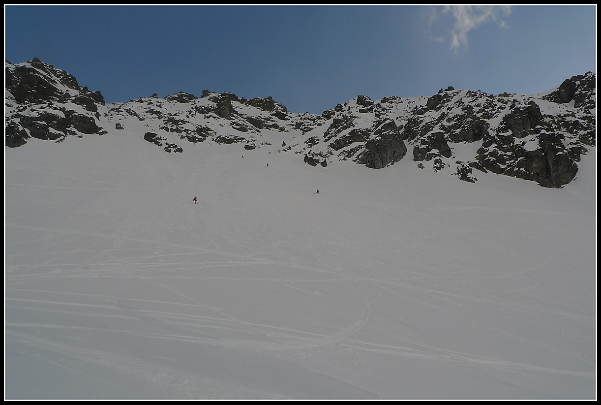 Bonne neige sous le couloir