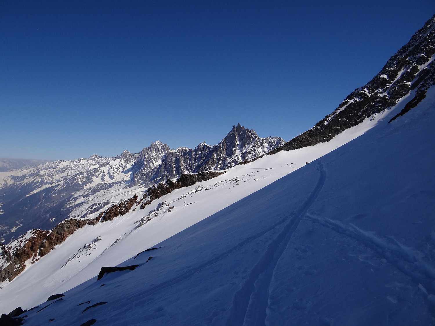 Traversée du glacier de la Griaz