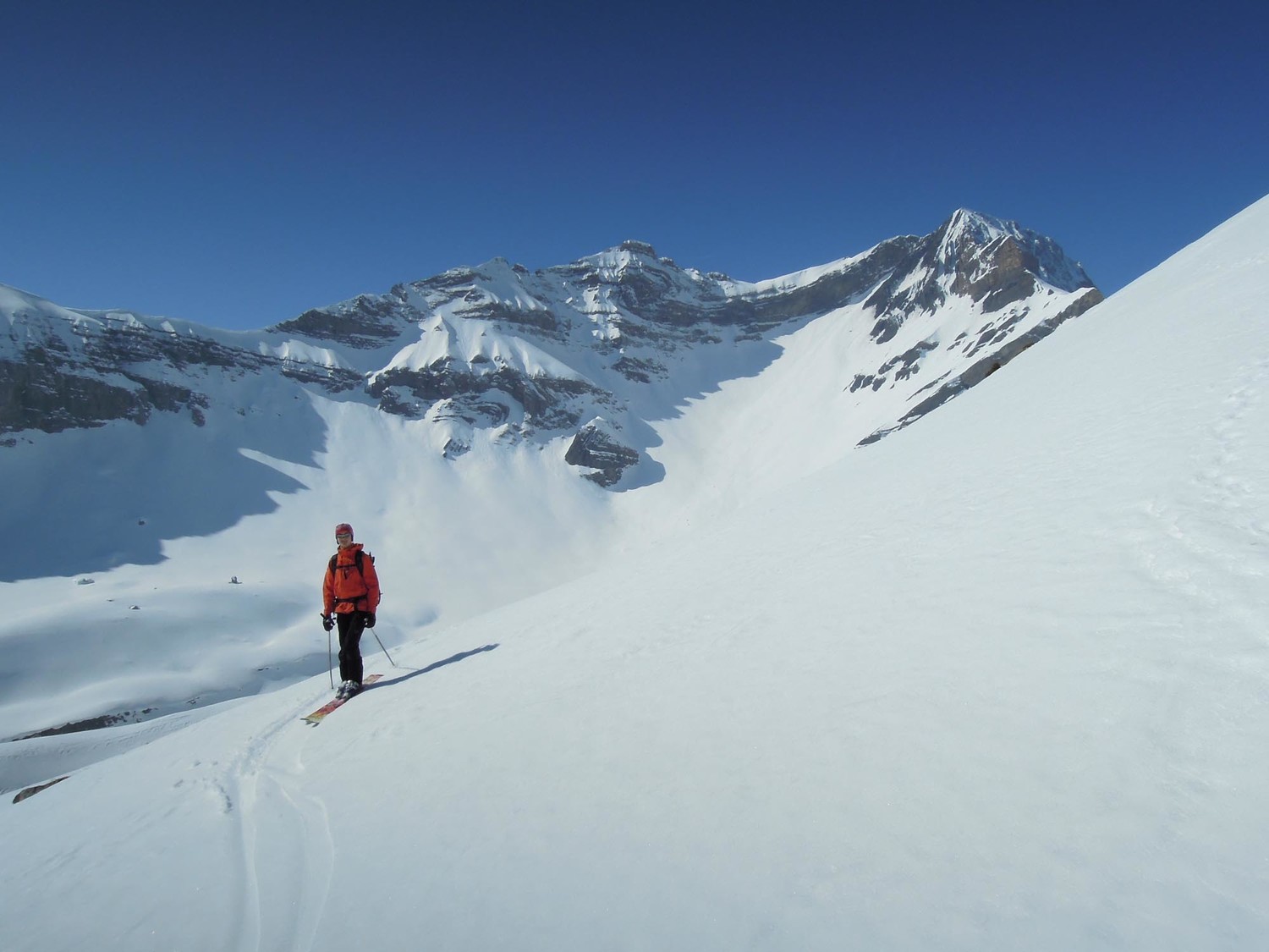Traversée versant S de la Dent de Bonavau.
