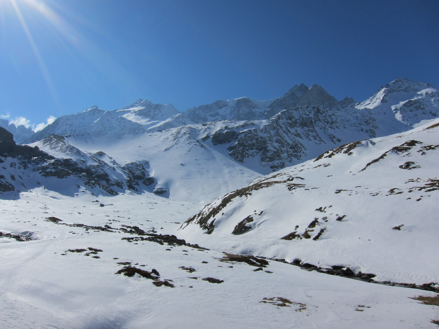 La moraine du Vélan