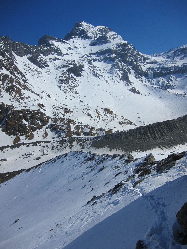 Sur la moraine du Vélan