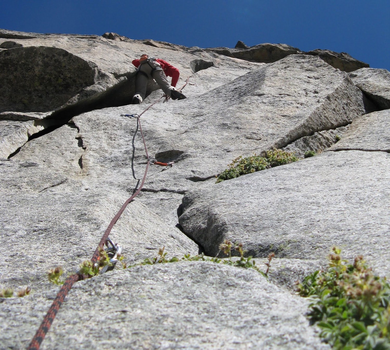 L4, Arnaud sous la grande fissure.