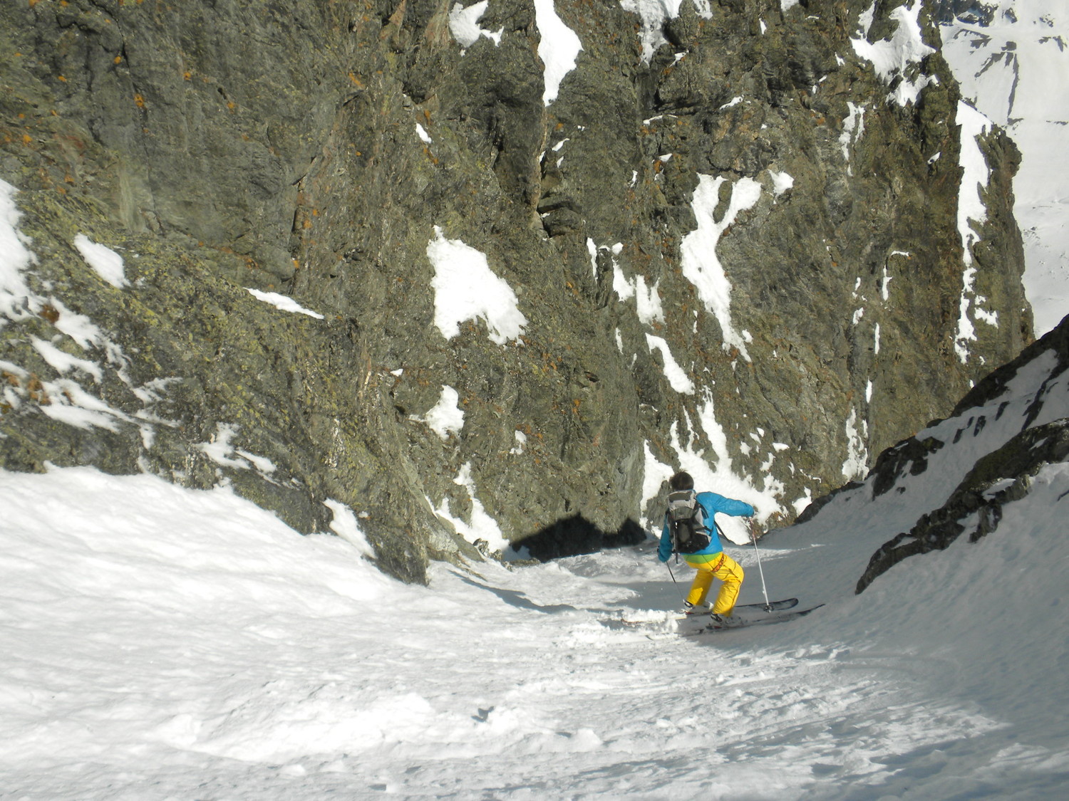 Direction 1er rappel qu'on va passer en ridant