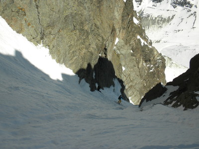 Patrick arrive à notre 1er rappel