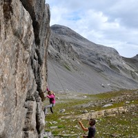 Escalade sur bloc aux Audannes