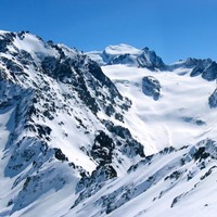 Petit Combin et glacier de Boveire depuis la Pointe de Boveire