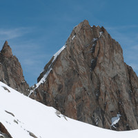 Arête nord de la Dibona, début avril.